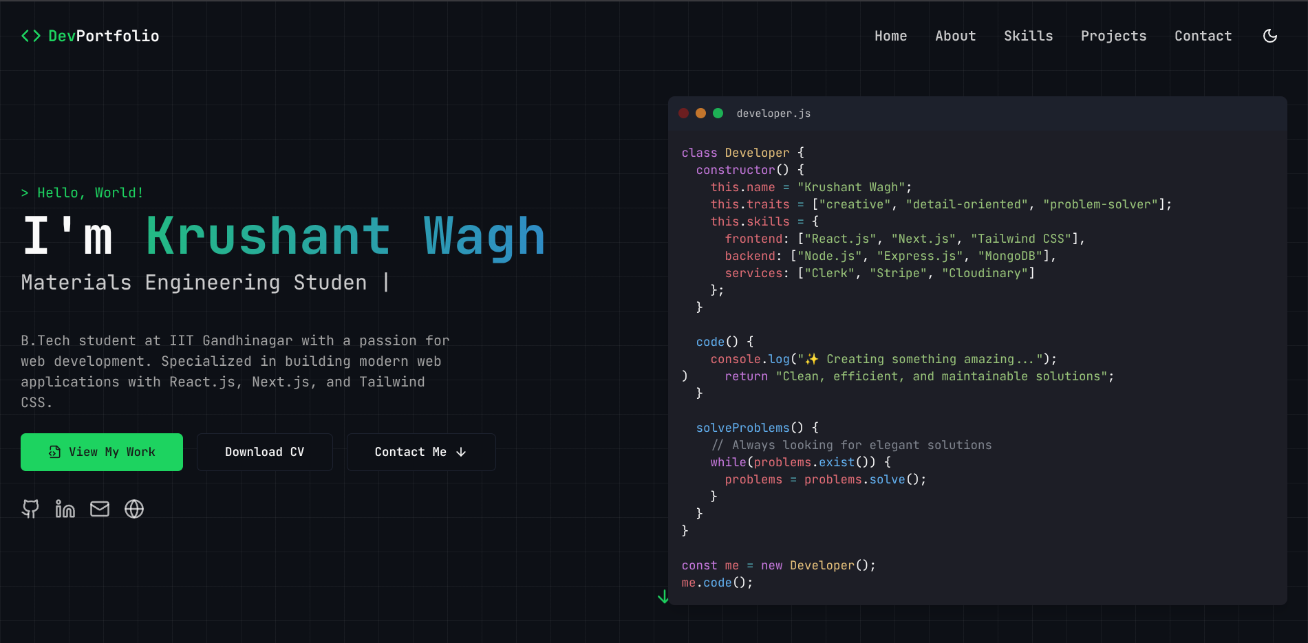 Developer Portfolio